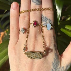 Pyrite interchangeable necklace